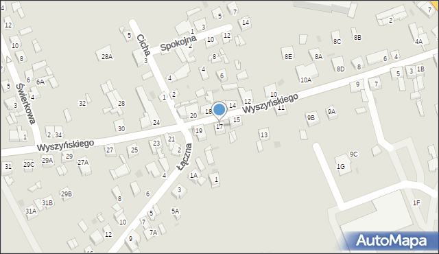 Lipno, Wyszyńskiego Stefana, ks. kard., 17, mapa Lipno