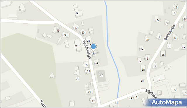 Lipusz, Wybickiego Józefa, gen., 26, mapa Lipusz