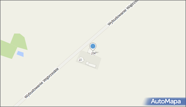 Lisewo, Wybudowanie Wąbrzeskie, 10A, mapa Lisewo