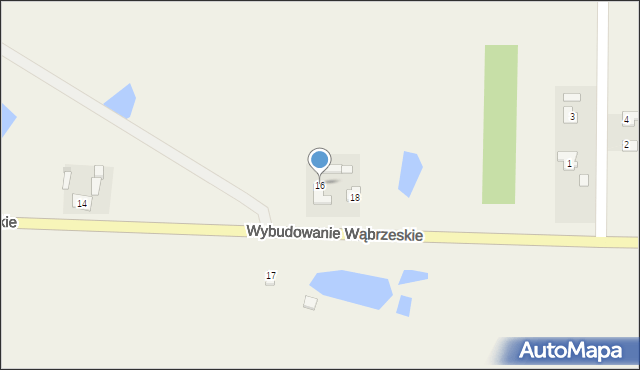 Lisewo, Wybudowanie Wąbrzeskie, 16, mapa Lisewo