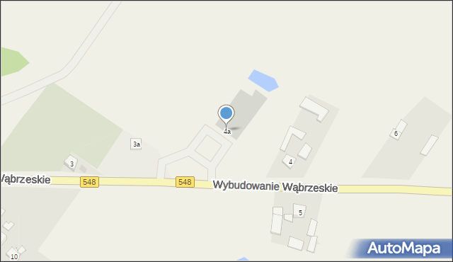 Lisewo, Wybudowanie Wąbrzeskie, 4a, mapa Lisewo