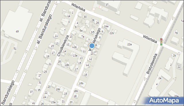 Łódź, Wyspiańskiego Stanisława, 10, mapa Łodzi