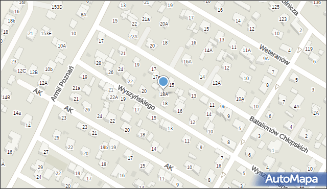 Łomianki, Wyszyńskiego Stefana, ks. prym. kard., 18A, mapa Łomianki