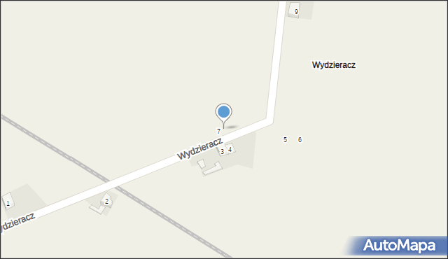 Łomnica, Wydzieracz, 8, mapa Łomnica