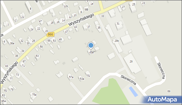 Lubaczów, Wyszyńskiego Stefana, ks. kard., 43a, mapa Lubaczów