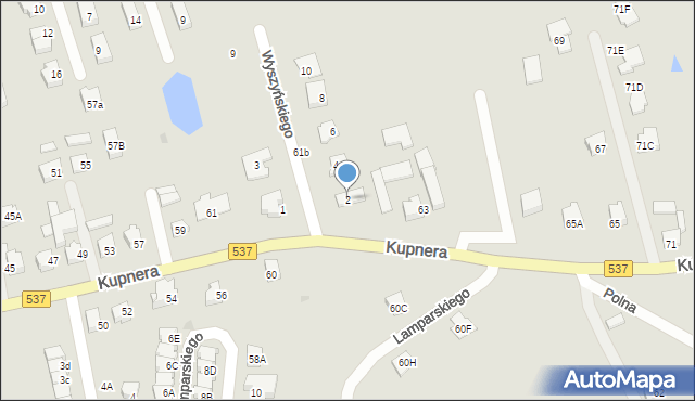 Lubawa, Wyszyńskiego Stefana, ks. kard., 2, mapa Lubawa