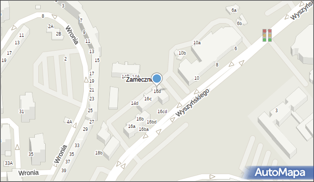 Lubin, Wyszyńskiego Stefana, ks. prym. kard., 16d, mapa Lubin