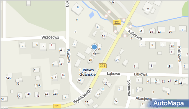Lublewo Gdańskie, Wybickiego Józefa, gen., 38, mapa Lublewo Gdańskie
