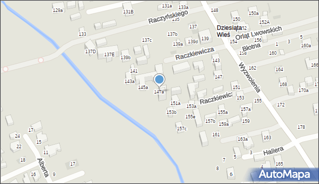 Lublin, Wyzwolenia, 147a, mapa Lublina