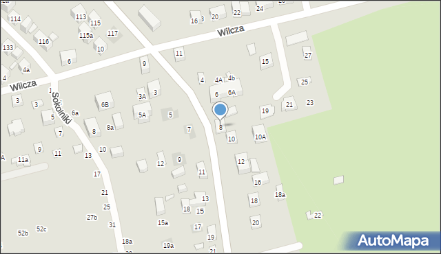 Lublin, Wyzwolenia, 8, mapa Lublina