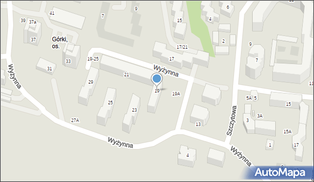 Lublin, Wyżynna, 19, mapa Lublina