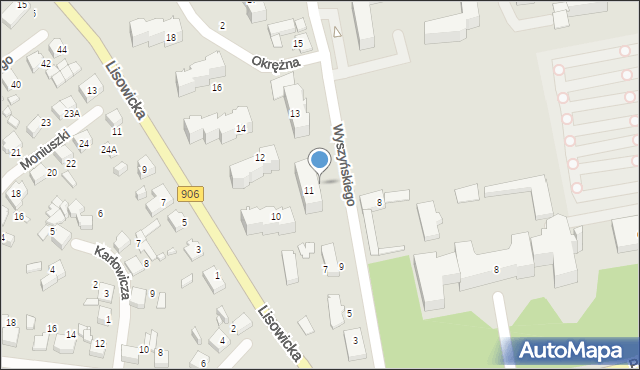 Lubliniec, Wyszyńskiego Stefana, ks. kard., 11/3, mapa Lubliniec