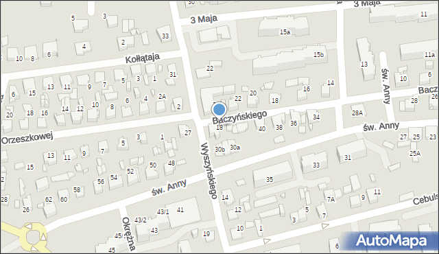 Lubliniec, Wyszyńskiego Stefana, ks. kard., 18, mapa Lubliniec