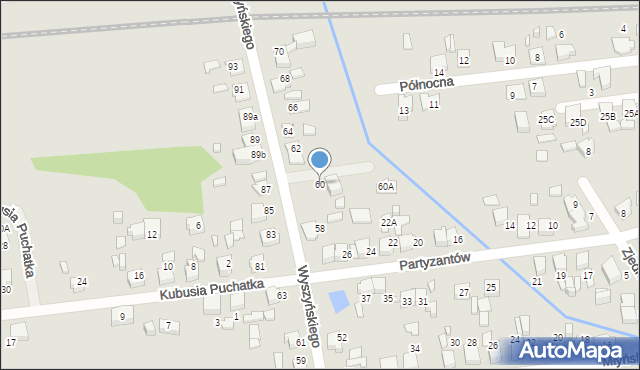 Lubliniec, Wyszyńskiego Stefana, ks. kard., 60, mapa Lubliniec