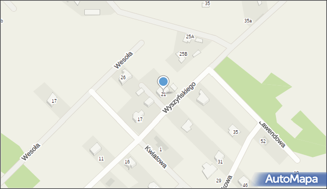 Lucynów, Wyszyńskiego Stefana, ks. kard., 21, mapa Lucynów