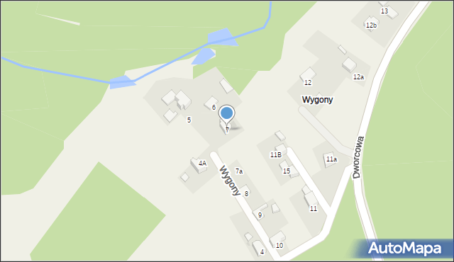 Lyski, Wygony, 7, mapa Lyski