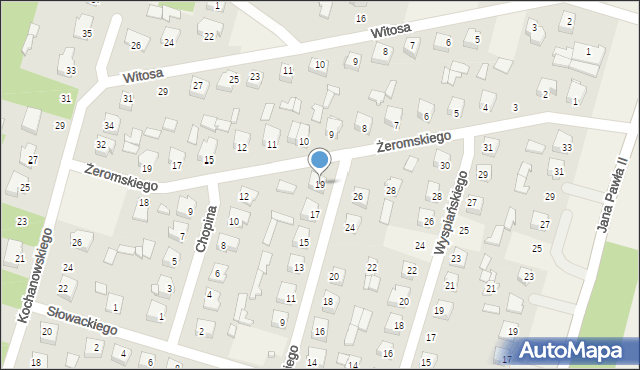 Małkinia Górna, Wyszyńskiego Stefana, ks. kard., 19, mapa Małkinia Górna