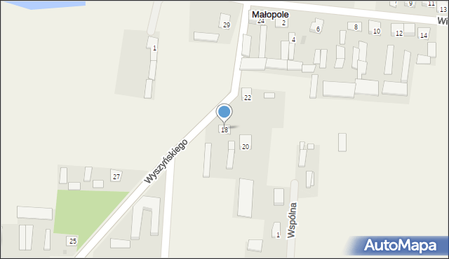 Małopole, Wyszyńskiego Stefana, ks. kard., 18, mapa Małopole