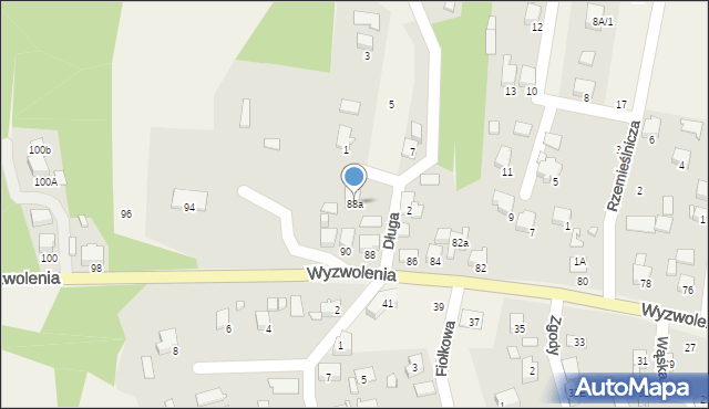 Marklowice, Wyzwolenia, 88a, mapa Marklowice