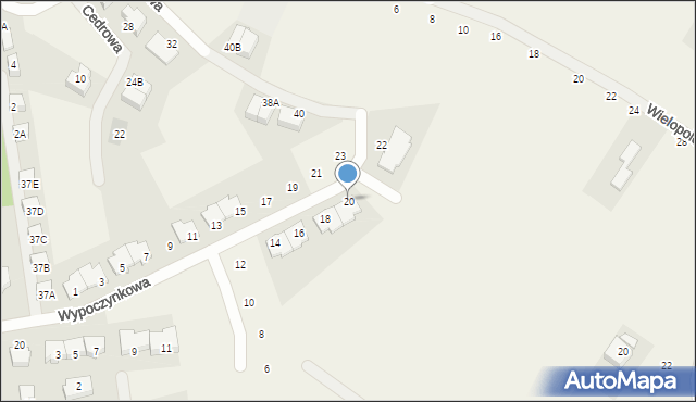 Mechelinki, Wypoczynkowa, 20, mapa Mechelinki