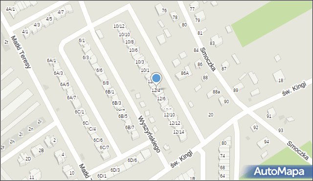 Mielec, Wyszyńskiego Stefana, ks. kard., 12/4, mapa Mielca