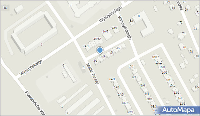 Mielec, Wyszyńskiego Stefana, ks. kard., 4/2, mapa Mielca