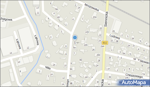 Mińsk Mazowiecki, Wyspiańskiego Stanisława, 5, mapa Mińsk Mazowiecki