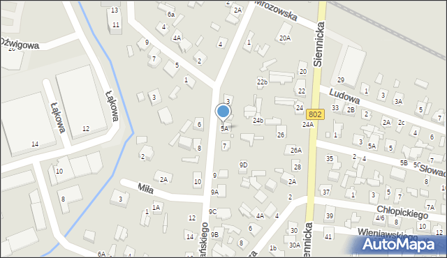 Mińsk Mazowiecki, Wyspiańskiego Stanisława, 5A, mapa Mińsk Mazowiecki