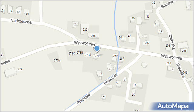 Mizerów, Wyzwolenia, 271, mapa Mizerów