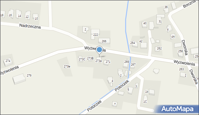 Mizerów, Wyzwolenia, 275, mapa Mizerów