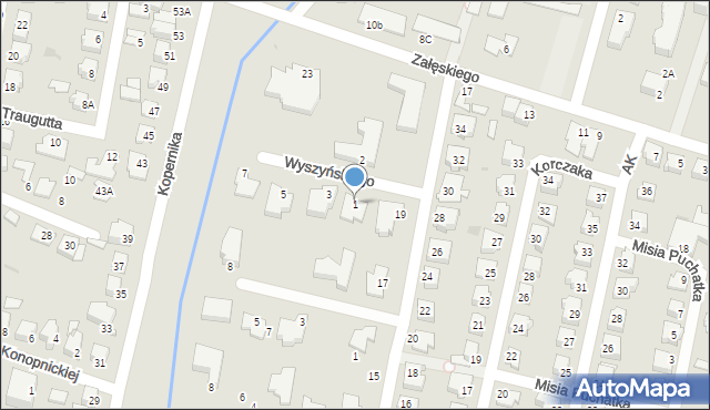 Mława, Wyszyńskiego Stefana, ks. kard., 1, mapa Mława