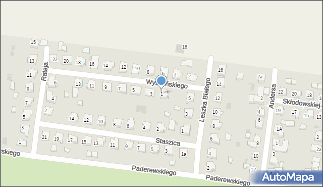 Mogilno, Wyszyńskiego Stefana, ks. kard., 1, mapa Mogilno