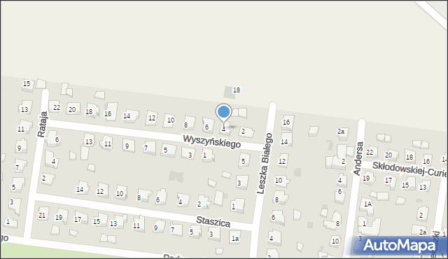 Mogilno, Wyszyńskiego Stefana, ks. kard., 4, mapa Mogilno
