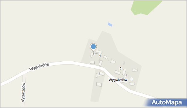 Mokrzesz, Wygwizdów, 8, mapa Mokrzesz