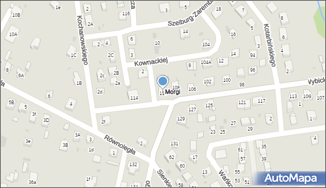 Mysłowice, Wybickiego Józefa, gen., 110, mapa Mysłowice