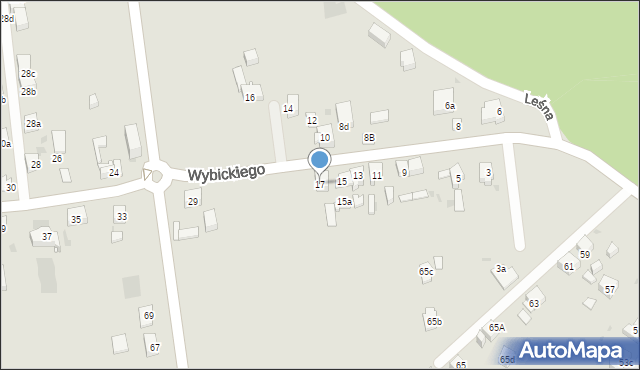 Mysłowice, Wybickiego Józefa, gen., 17, mapa Mysłowice