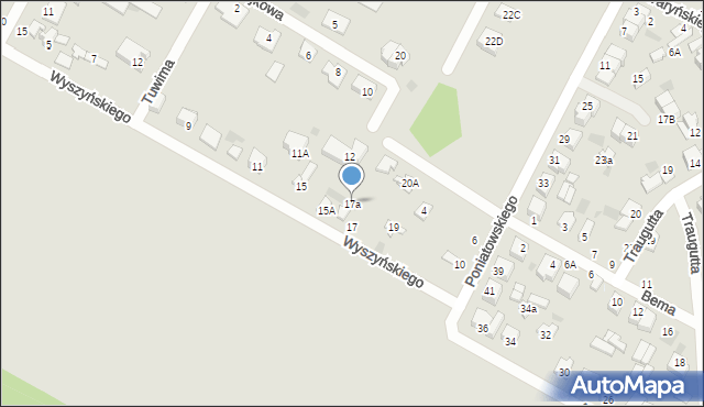 Nasielsk, Wyszyńskiego Stefana, ks. kard., 17a, mapa Nasielsk