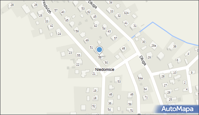 Niedomice, Wyspiańskiego Stanisława, 56, mapa Niedomice
