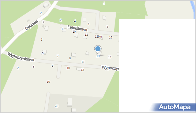 Niepoczołowice, Wypoczynkowa, 13, mapa Niepoczołowice