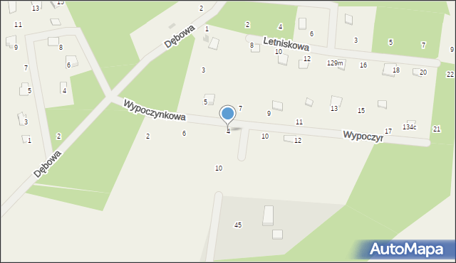 Niepoczołowice, Wypoczynkowa, 4, mapa Niepoczołowice