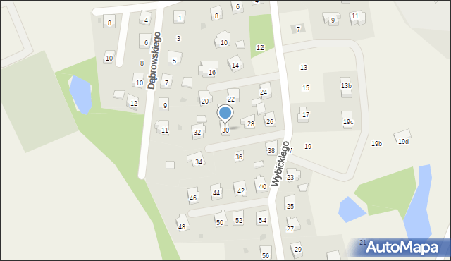 Nowa Karczma, Wybickiego Józefa, gen., 30, mapa Nowa Karczma