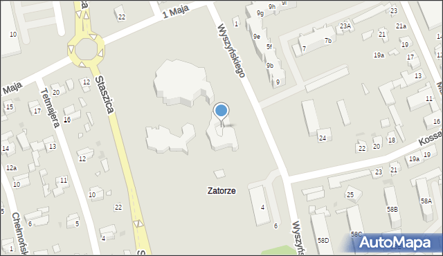 Nowa Sól, Wyszyńskiego Stefana, ks. kard., 1, mapa Nowa Sól