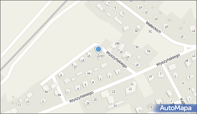 Nowa Wieś Ełcka, Wyszyńskiego Stefana, ks. kard., 17, mapa Nowa Wieś Ełcka