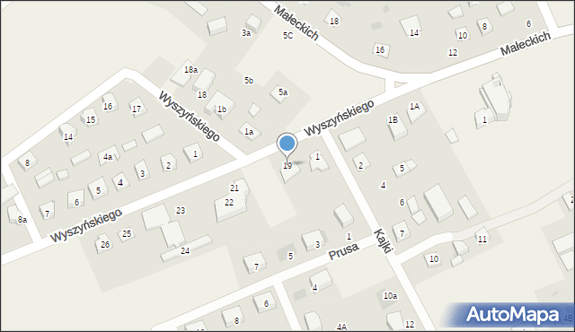 Nowa Wieś Ełcka, Wyszyńskiego Stefana, ks. kard., 19, mapa Nowa Wieś Ełcka