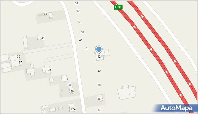 Nowe Iganie, Wyględówka, 42, mapa Nowe Iganie