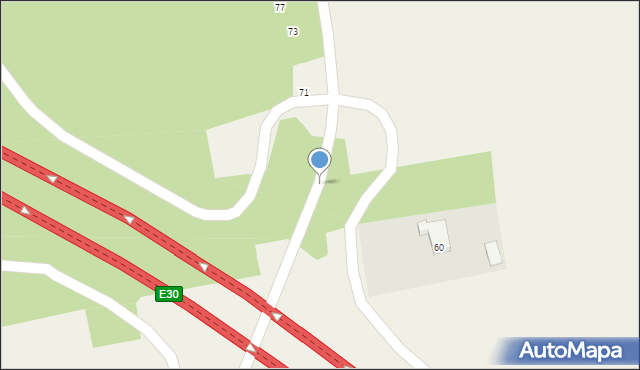 Nowe Iganie, Wyględówka, 67, mapa Nowe Iganie