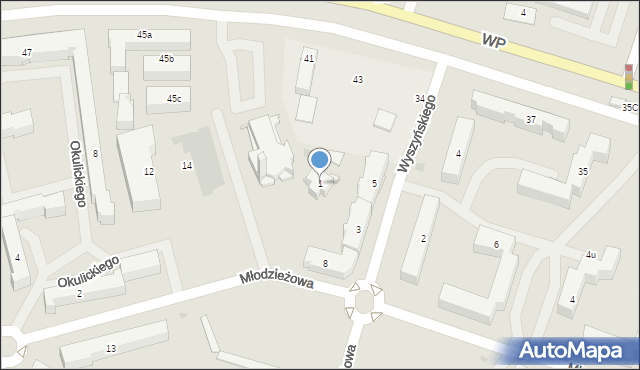 Nowy Dwór Mazowiecki, Wyszyńskiego Stefana, ks. prym. kard., 1, mapa Nowy Dwór Mazowiecki