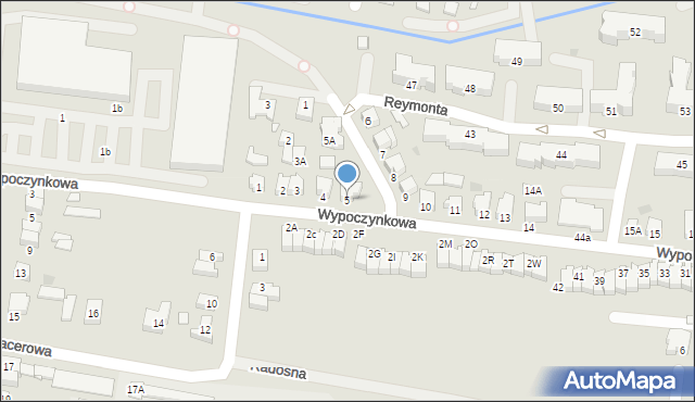 Nowy Tomyśl, Wypoczynkowa, 5, mapa Nowy Tomyśl