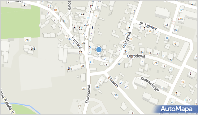 Obrzycko, Wysoka, 1, mapa Obrzycko