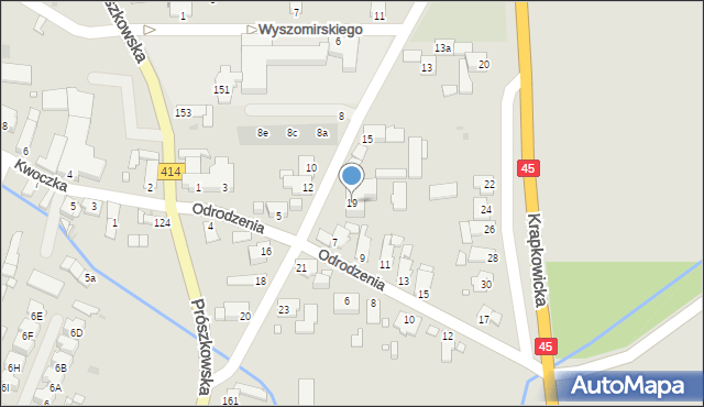 Opole, Wyszomirskiego Bogumiła, 19, mapa Opola